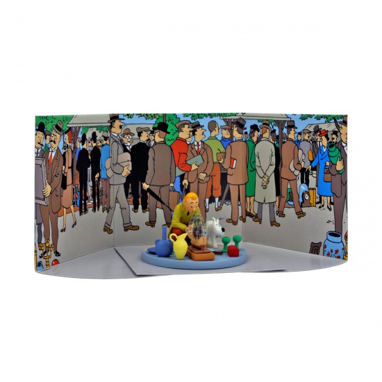 Coffret tintin au marché aux puces